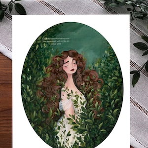 Lady of the Leaves Art Print