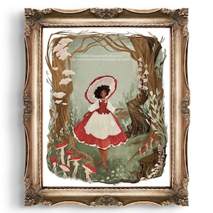 The Mushroom Forest Illustration Art Print