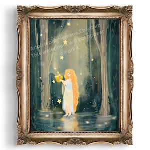 The Star Gatherer Illustration Art Print