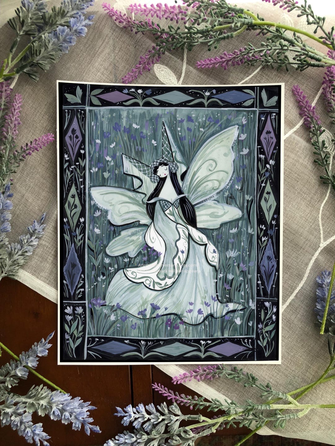 Lady Moth Llustration Art Print 8x10 - Etsy
