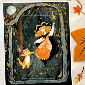 Moonlight Magic Illustration Art Print