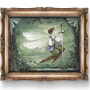 PRINT Fairy Knight Illustration Art Print ~Unframed~