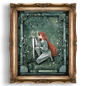 The Knight Illustration Art Print