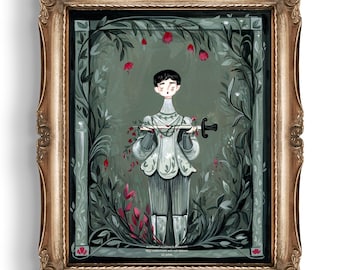 The Knight Illustration Art Print