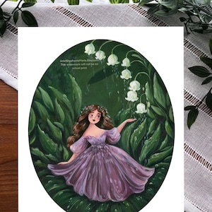 PRINT Flower Fairy Art Print 8x10