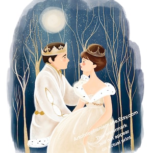 Cinderella Illustration Art Print