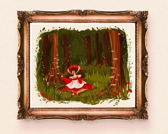 In the Mushroom Forest Art Print