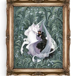 The Unicorn Princess Illustration Art Print
