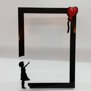 Collana Decollete Banksy Inspired Balloon Girl Cornice Quadro Etsy