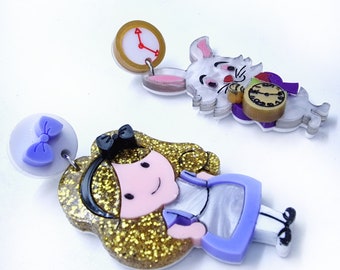 Orecchini Pendenti Di Pasqua WEVENI A Forma Di Coniglio In Acrilico - Leggeri E Colorati Per Donna E Bambina