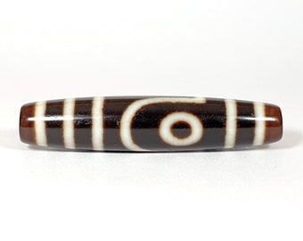 Vintage Two Eye Motif Dzi Bead (TTwE-L)