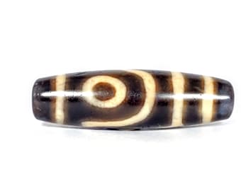 Ancient Two Eye Motif Dzi Bead - Extremely Old