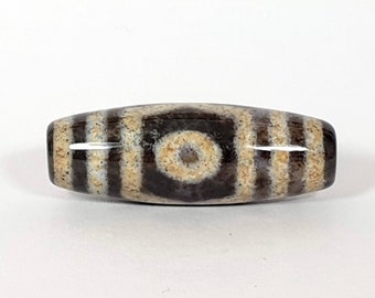 New Three Eye Dzi Bead With Bloodspots (1)