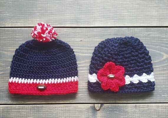 Gonzaga Baby Hat Size 0-3 Months 