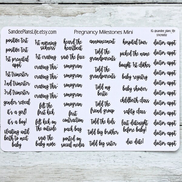 thumbnail image 2 of The Bump' Pregnancy Stickers | Little Pickle Memories 2 of 13