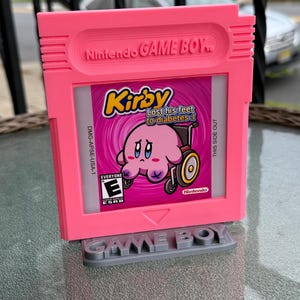Cursed Gameboy Cartridge Wall Art / Kirby lost his feet!