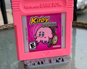 Verfluchter Gameboy Patrone Wall Art / Kirby hat seine Füße verloren!