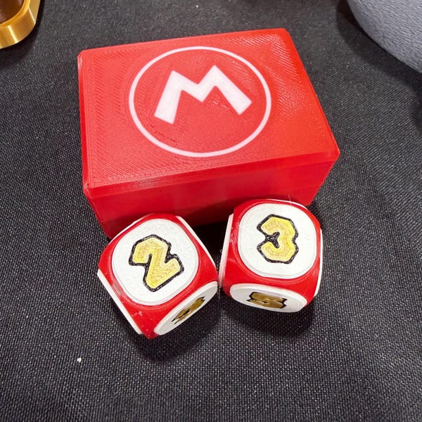 3D-Printed Party Dice Set + NFC-Enabled Magnetic Dice Case