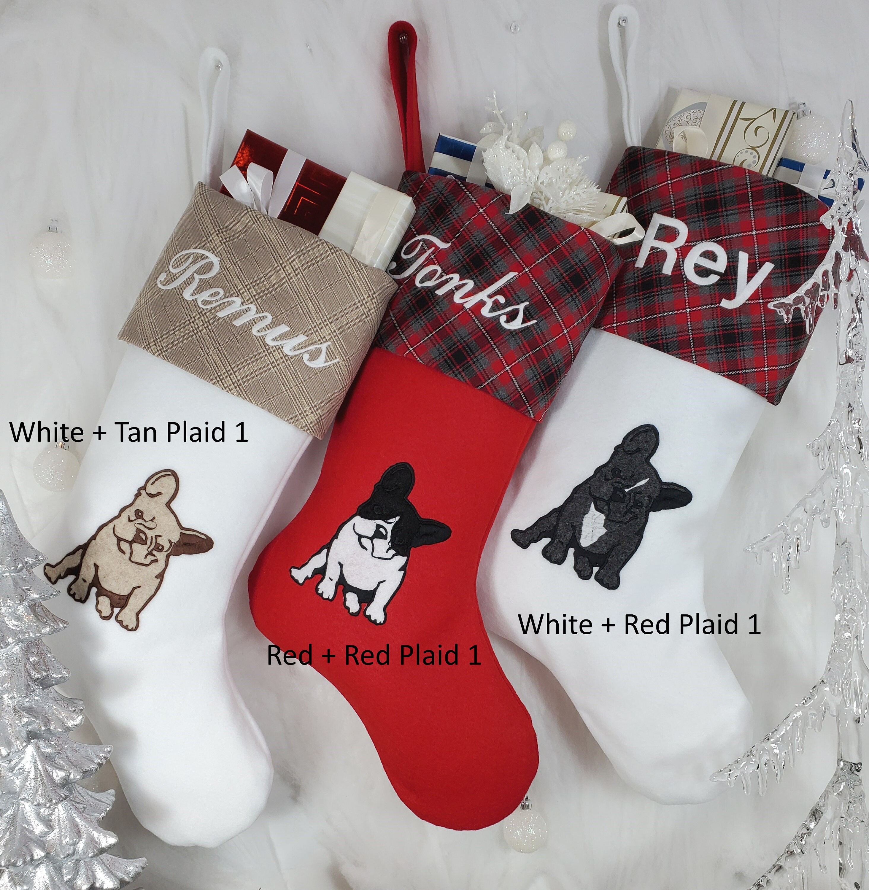 French Bulldog Christmas Stocking, Dog Christmas Stocking. Stocking S…