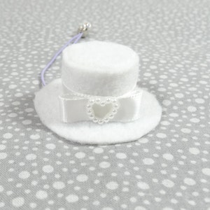 Wedding hat Hedgehog Vogue for small pet girl Sugar glider Hampster Mice small animals mini fascinator wedding hat white