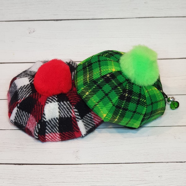 Scottish Hat with pompom for small pet Hedgehog Vogue Guinea Pig Mini pig Ferret small animals Cat Dog Puppy Pinkismart