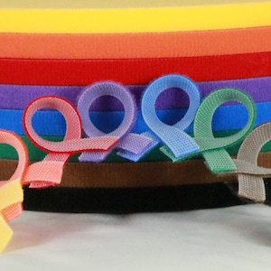 Ultra thin VELCRO® brand double sided hook & loop tape one1 yard 3/8'', 1/2, 5/8, 3/4, 1, 1 1/2, 2, 3, 4 wide doll clothes dresses image 5