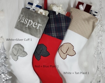 Medias navideñas de Labradoodle, medias navideñas de Golden Doodle. Tamaño: puño de 8,5", pie de 12", 20'' de alto, medias de caniche.