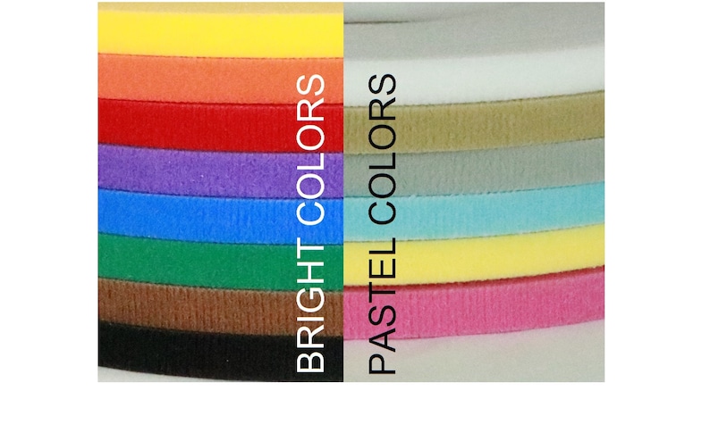 Ultra thin VELCRO® brand double sided hook & loop tape one1 yard 3/8'', 1/2, 5/8, 3/4, 1, 1 1/2, 2, 3, 4 wide doll clothes dresses image 3