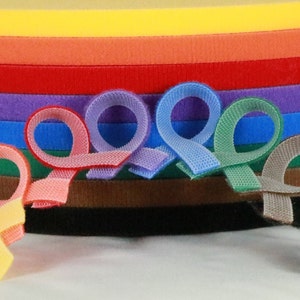 Ultra thin VELCRO® brand double sided hook and loop tape 3 yards 3/8'', 1/2, 5/8, 3/4, 1, 1 1/2, 2, 3, 4 wide doll clothes dresses image 5