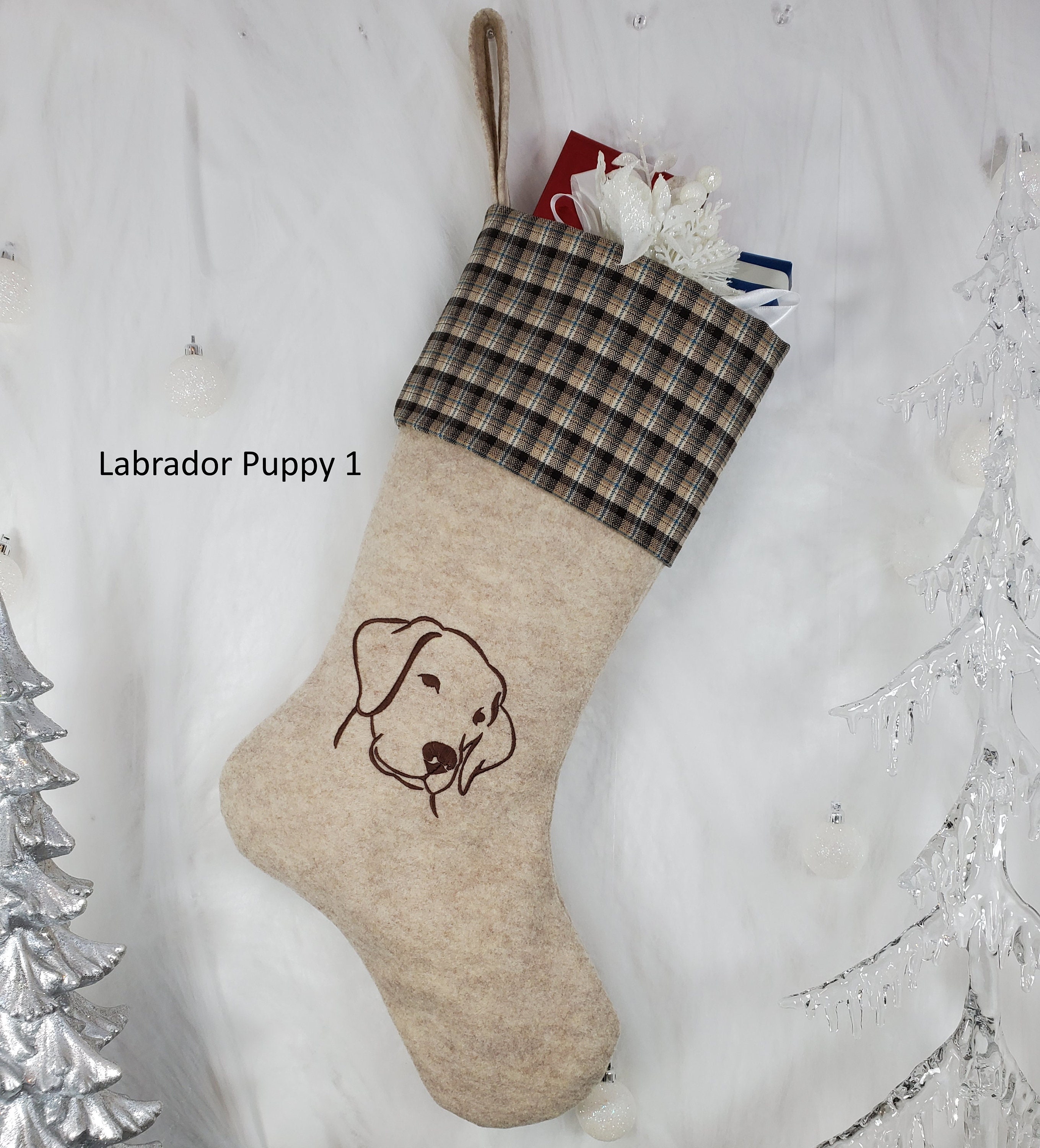 Yellow Lab Stocking Labrador Christmas Stocking, Lab Christmas Stocking, Dog Christmas ...