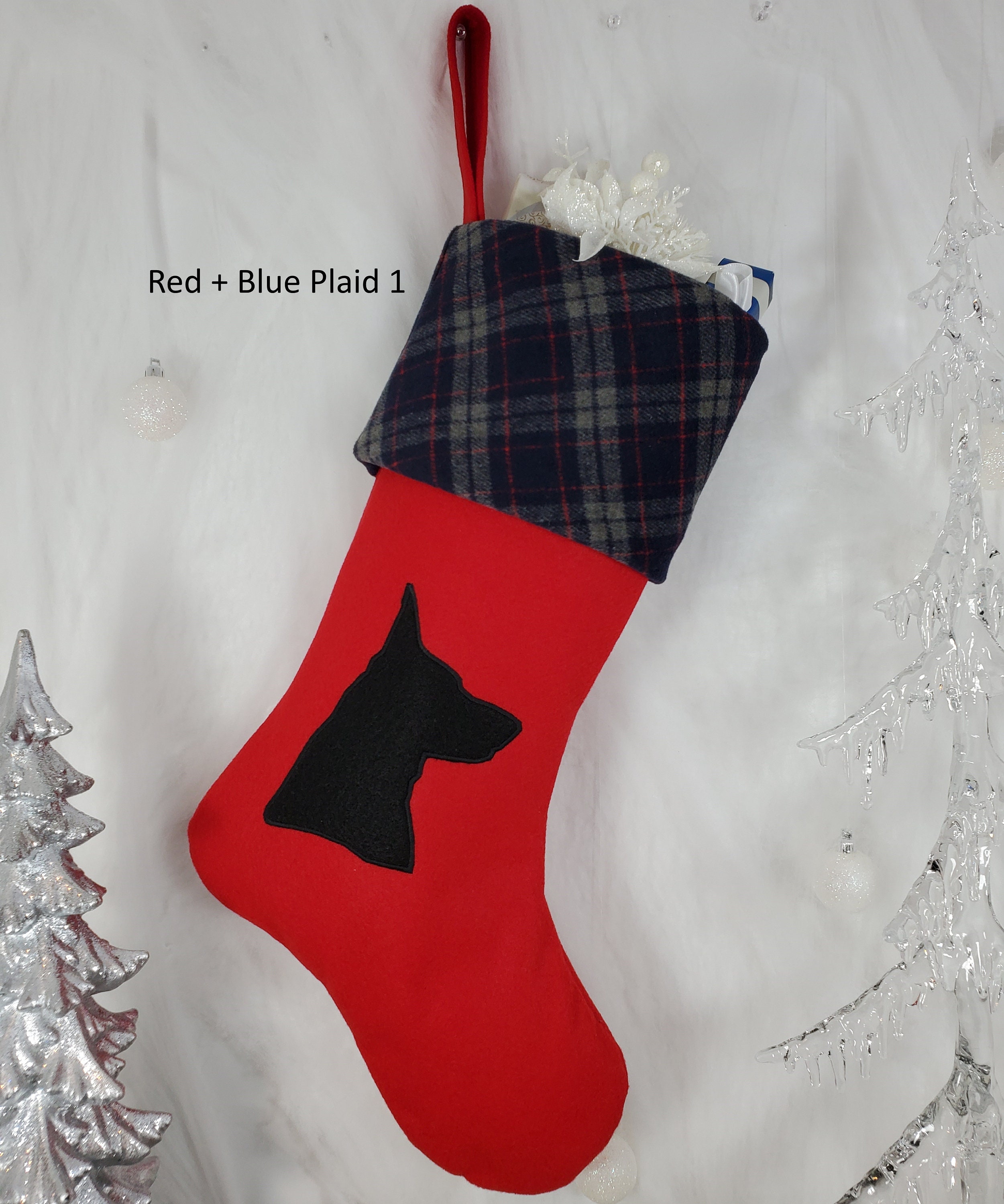 German Shepherd Christmas Stocking Dog Christmas Stocking. Etsy