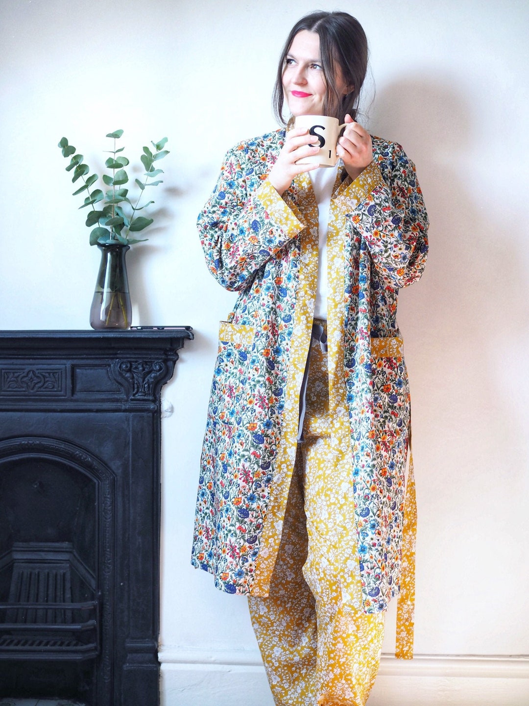 Liberty Batas Mujer De Verano Pijama Largo Mujer Entretiempo