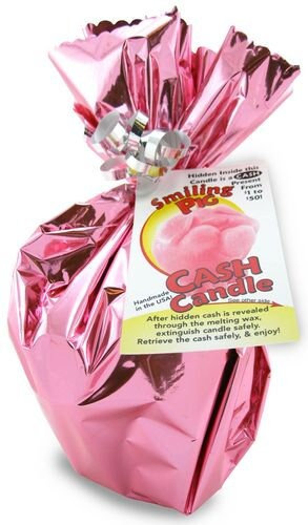 Pig Cash Candle Pig Money Candle Candle With REAL Money Inside From 1