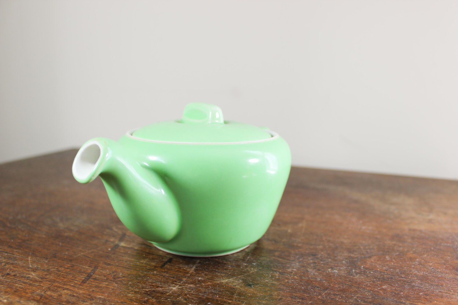 Green Hall Teapot Hall Pottery Ceramic Teapot Single Etsy
