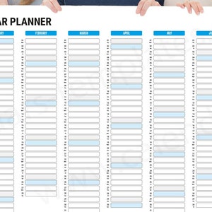 2023 Large Yearly Wall Horizontal Planner KP-W15-Long image 3