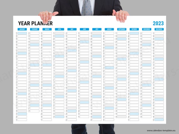 Planificateur mural 2023. Agenda du calendrier mural annuel imprimable pour  lannée 2023 KP-W15 -  Canada