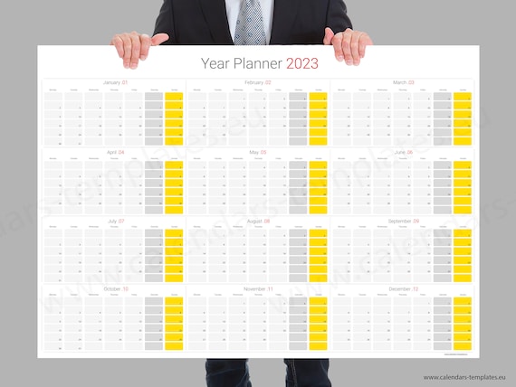 2023 Jaar Planner Wandplanner Kalender Grote -