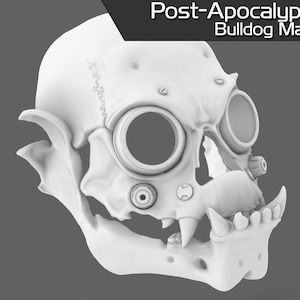 Post Apocalyptic Bulldog Mask