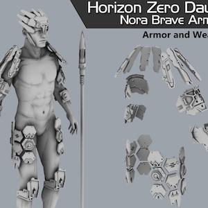 Horizon Zero Dawn: Nora Brave Armor Digital Models