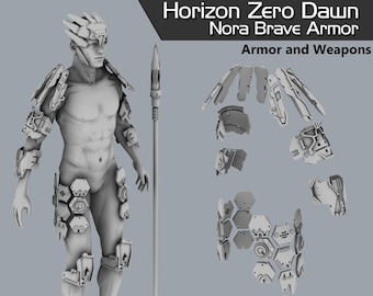 Horizon Zero Dawn: Nora Brave Rüstung Digitale Modelle