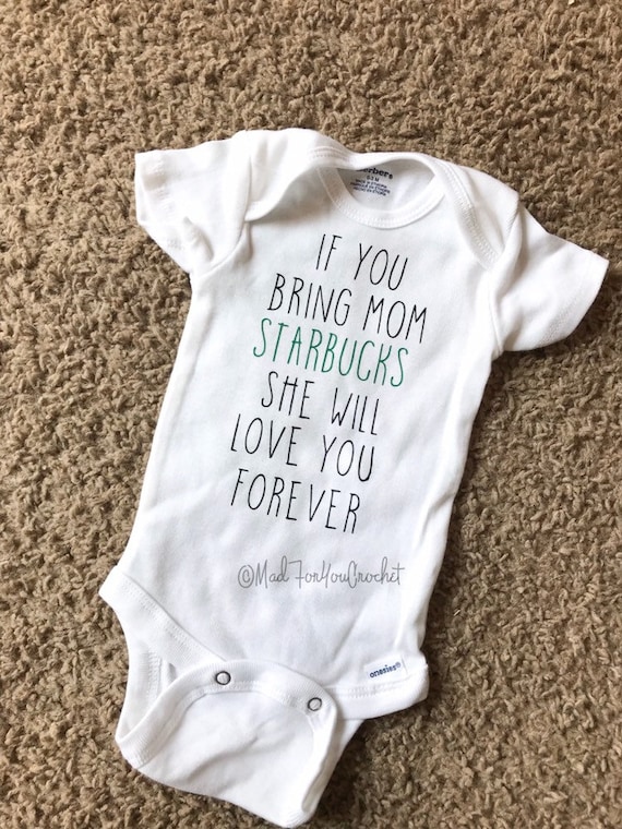 starbucks baby onesie