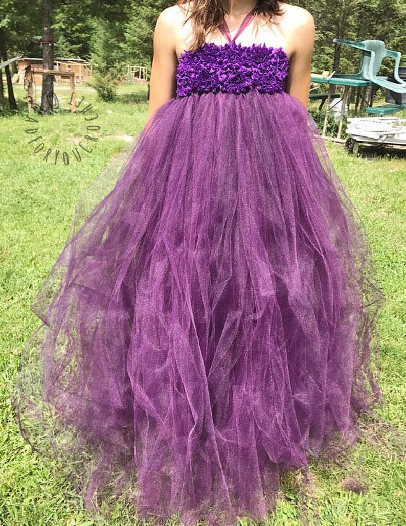 Plum Flower Girl Dress/ Flower Girl Dress/ Plum/ Toddler Tutu Etsy