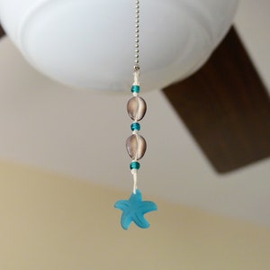 Seashell & Starfish Ceiling Fan Light Pull
