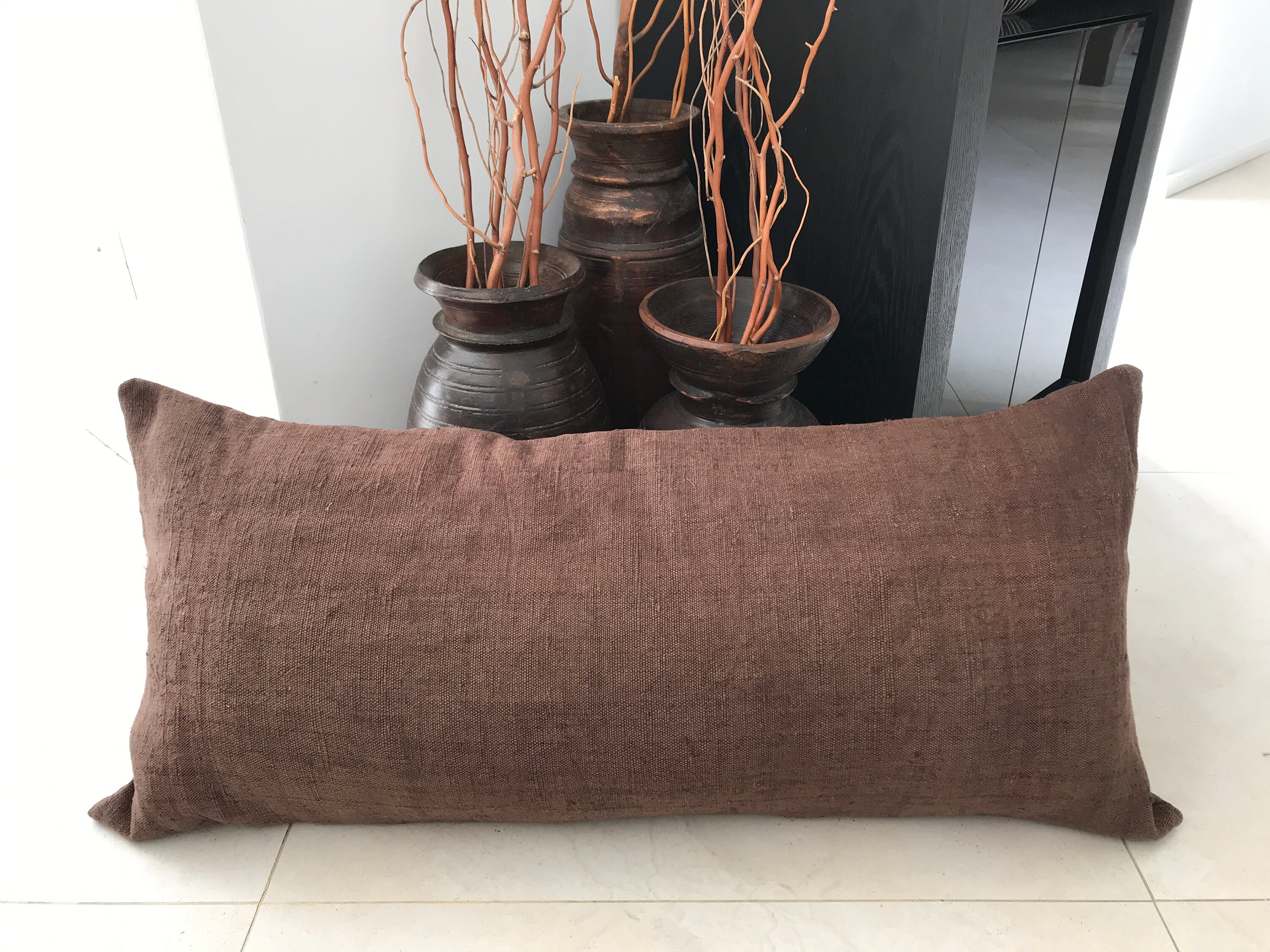 Coussin en Chanvre Vintage