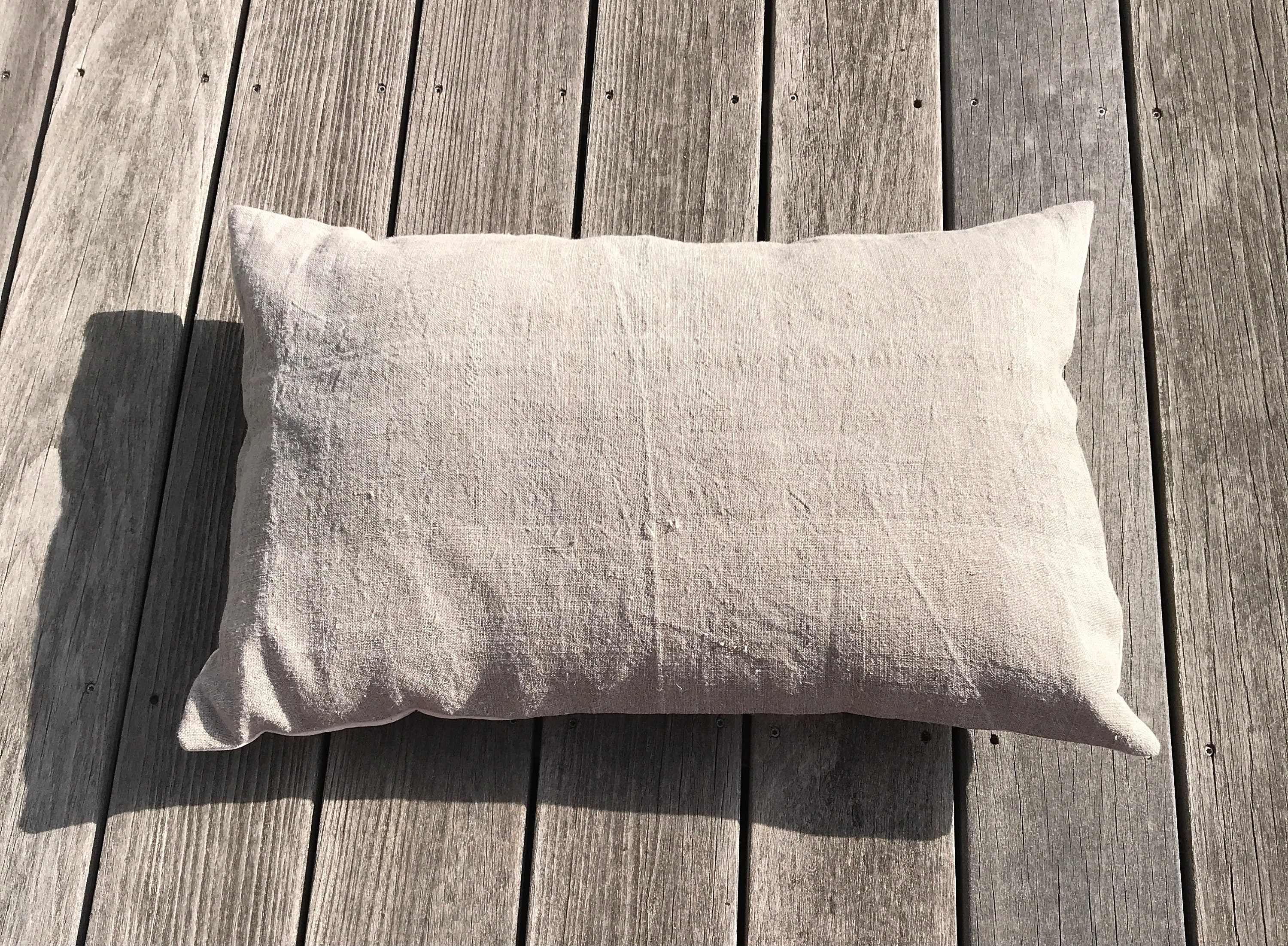 Coussin en Chanvre Vintage