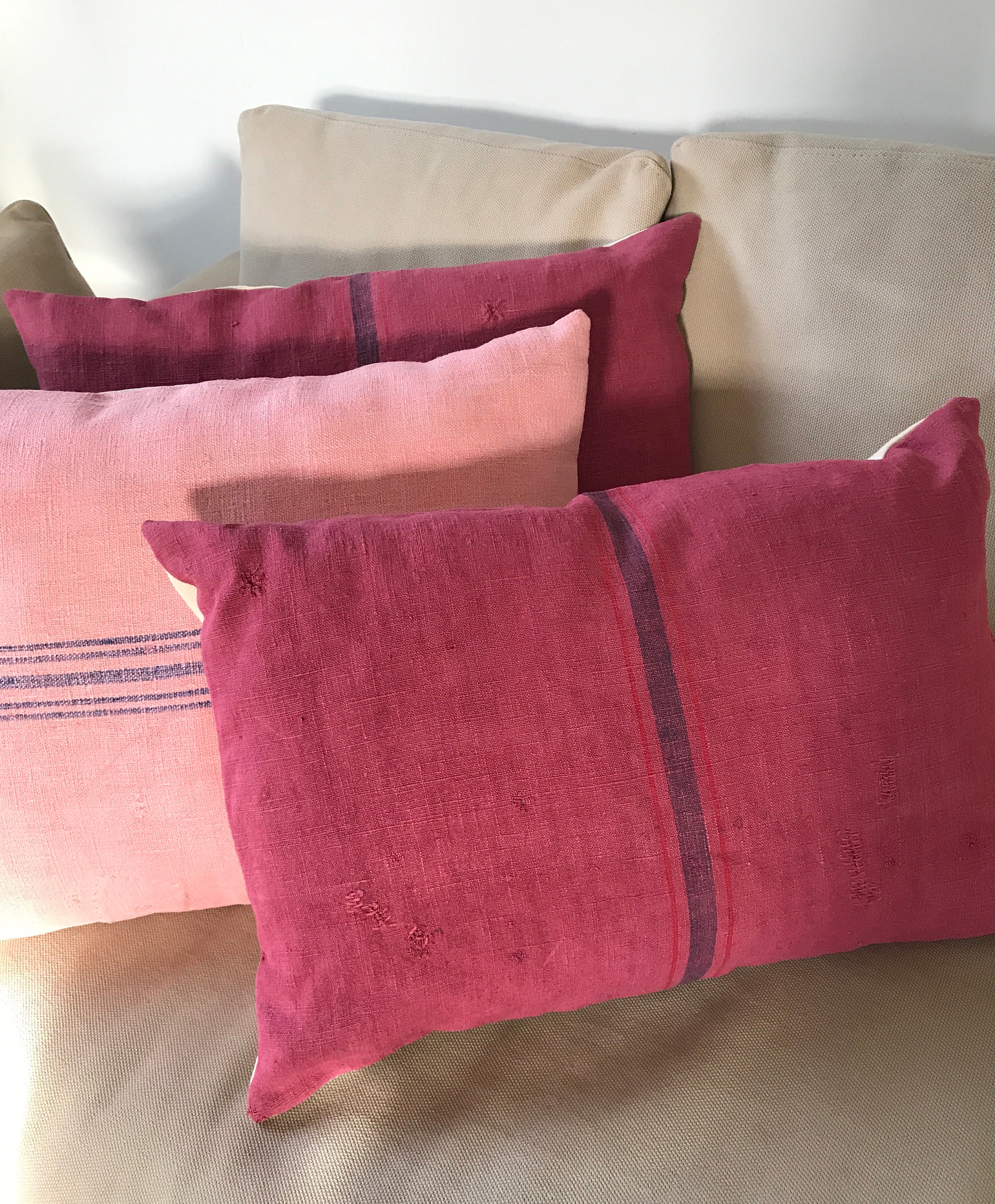 Coussin en Chanvre Ancien