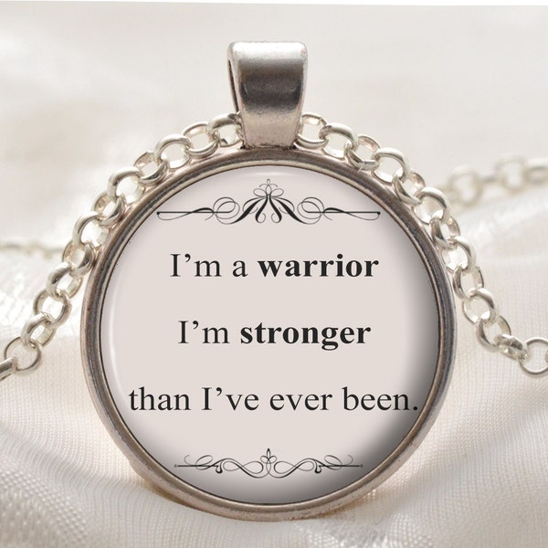 Song Lyric Jewelry - Demi Lovato Song Lyrics Quote Necklace - Inspirational Music Pendant - Silver Motivational Jewelry Gift for Her