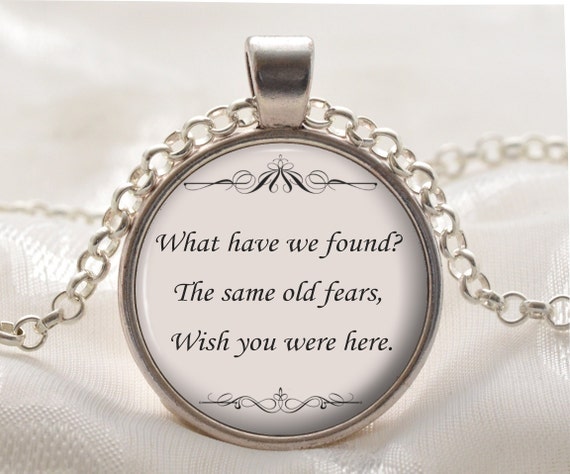 Pink Floyd Quote Bijoux Collier De Citation Song Lyrics Etsy