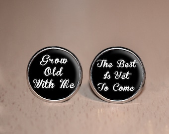 Wedding Gifts for Groom - Cufflinks for Groom - Suit Accessories for Weddings - Unique Silver Gifts for Men