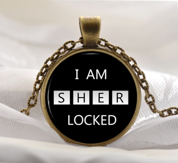 Sherlock Holmes Necklace Sherlock Holmes Jewelry Sherlock Etsy